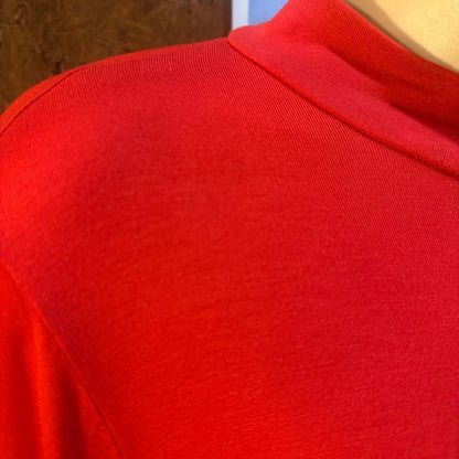 NWOT SIZE M Free People Flared Long Sleeve Dress - Red