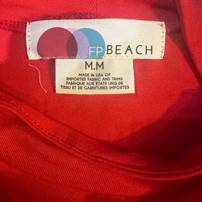 NWOT SIZE M Free People Flared Long Sleeve Dress - Red