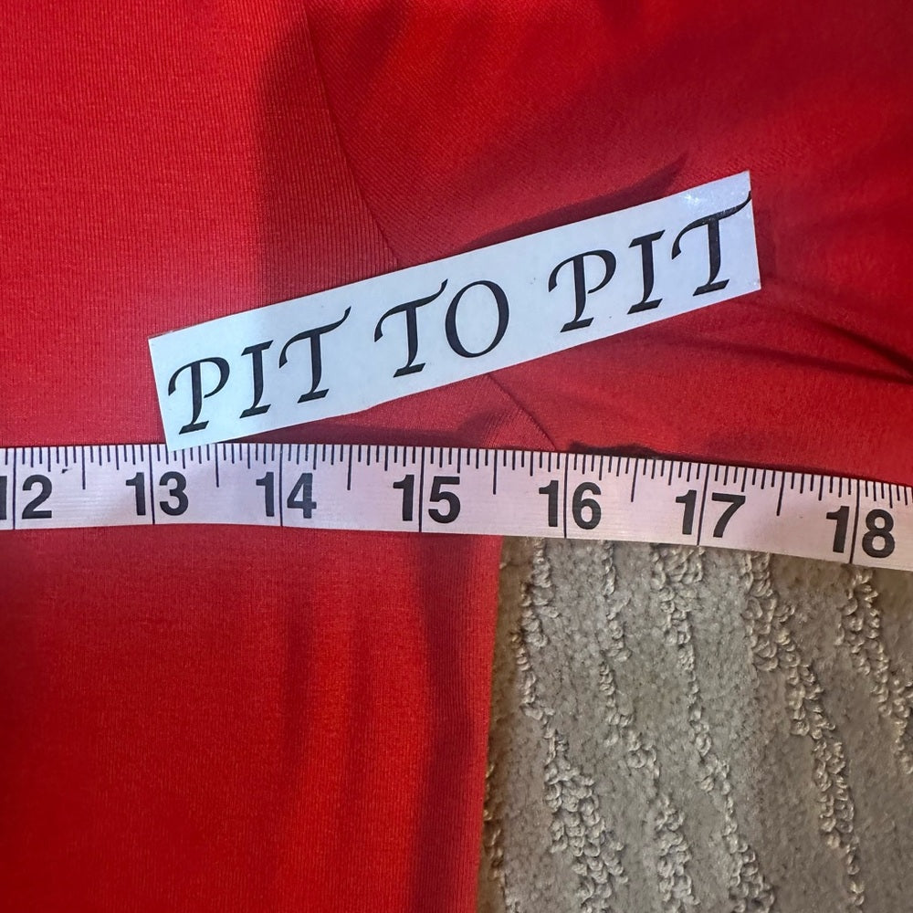 NWOT SIZE M Free People Flared Long Sleeve Dress - Red