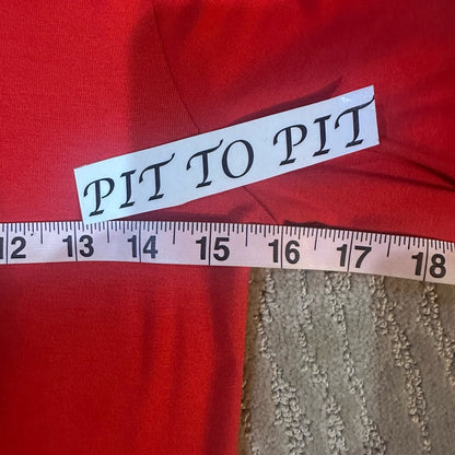 NWOT SIZE M Free People Flared Long Sleeve Dress - Red