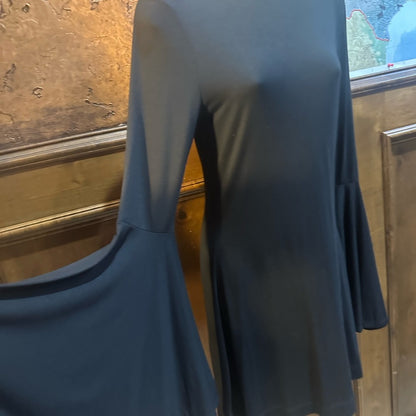 NWOT SIZE S/P Free People Elegant Black Flare Sleeve Dress