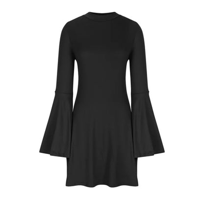 NWOT SIZE S/P Free People Elegant Black Flare Sleeve Dress