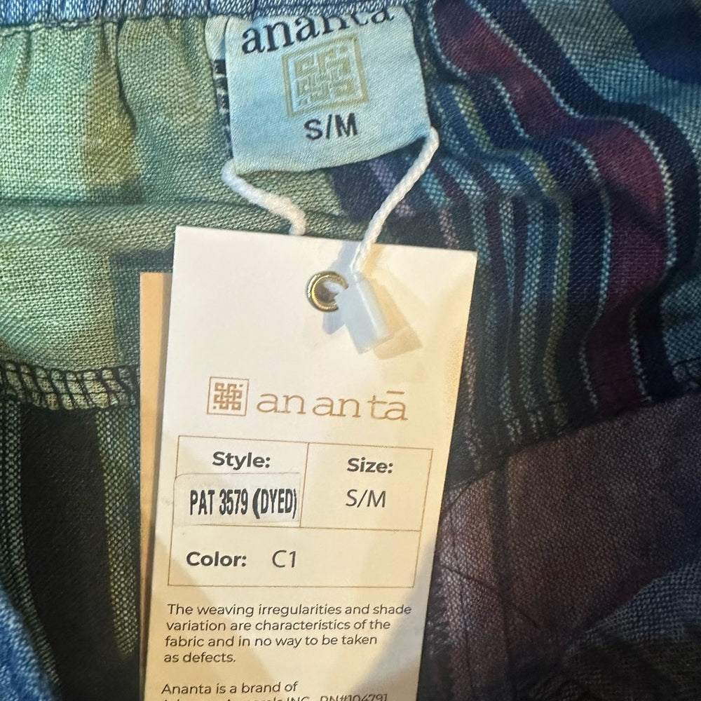 NWT SIZE S/M will fit a L Colorful Patchwork Women's Cropped Pants