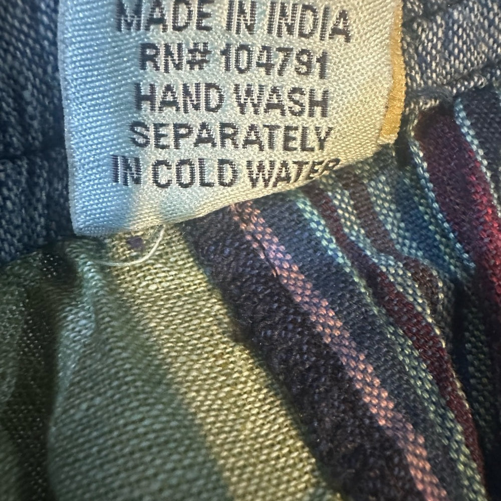 NWT SIZE S/M will fit a L Colorful Patchwork Women's Cropped Pants