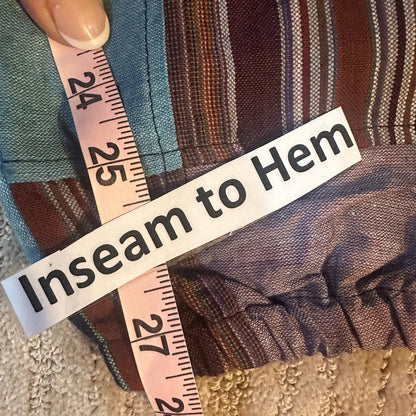 NWT SIZE S/M will fit a L Colorful Patchwork Women's Cropped Pants