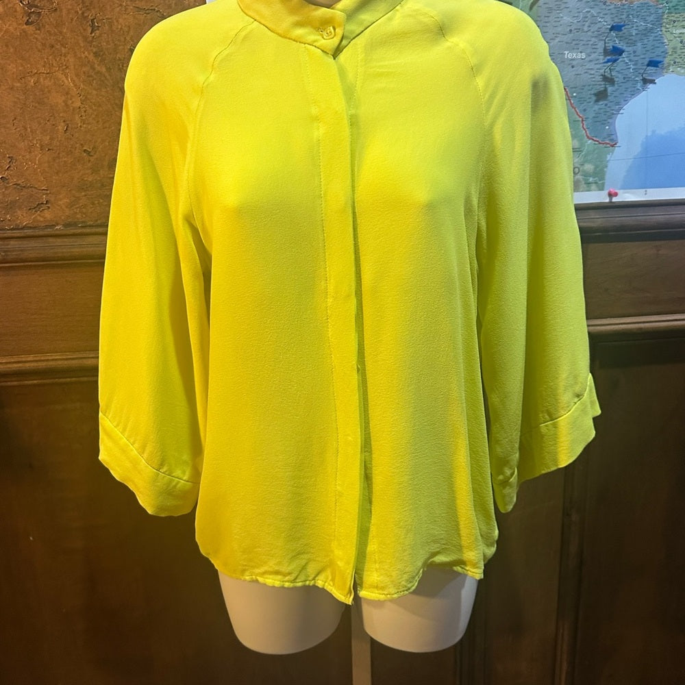 SIZE S/M Stella McCartney Lime Green Blouse