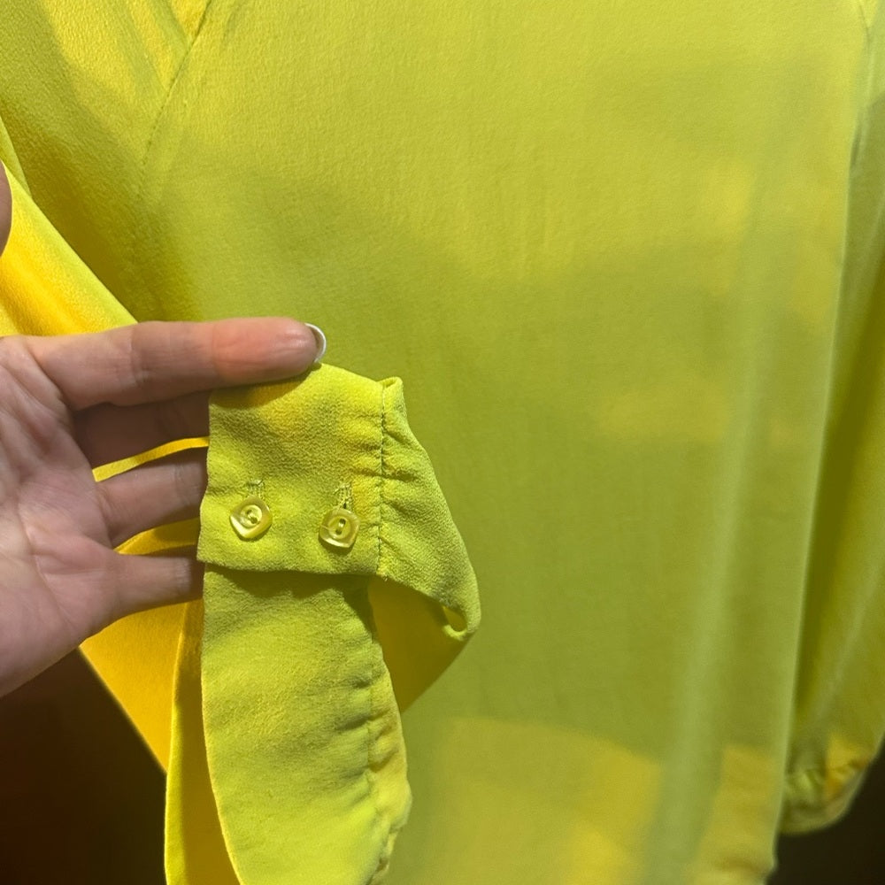 SIZE S/M Stella McCartney Lime Green Blouse
