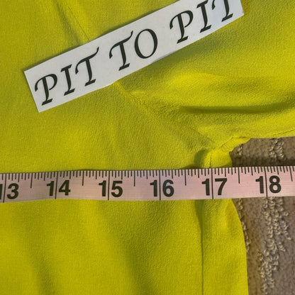 SIZE S/M Stella McCartney Lime Green Blouse