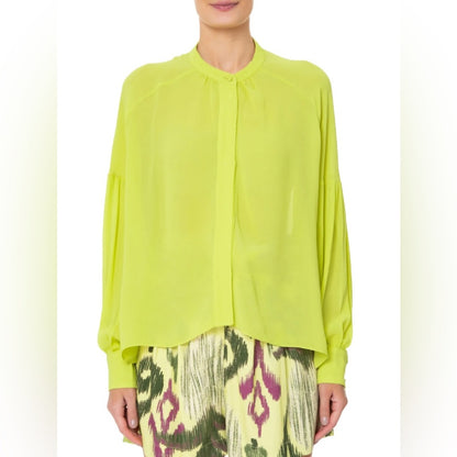 SIZE S/M Stella McCartney Lime Green Blouse
