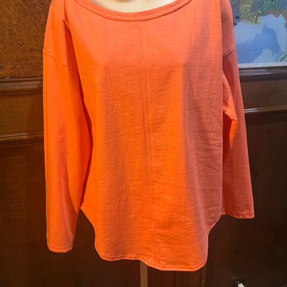 NWOT SIZE S/P Free People Bold Orange Pullover