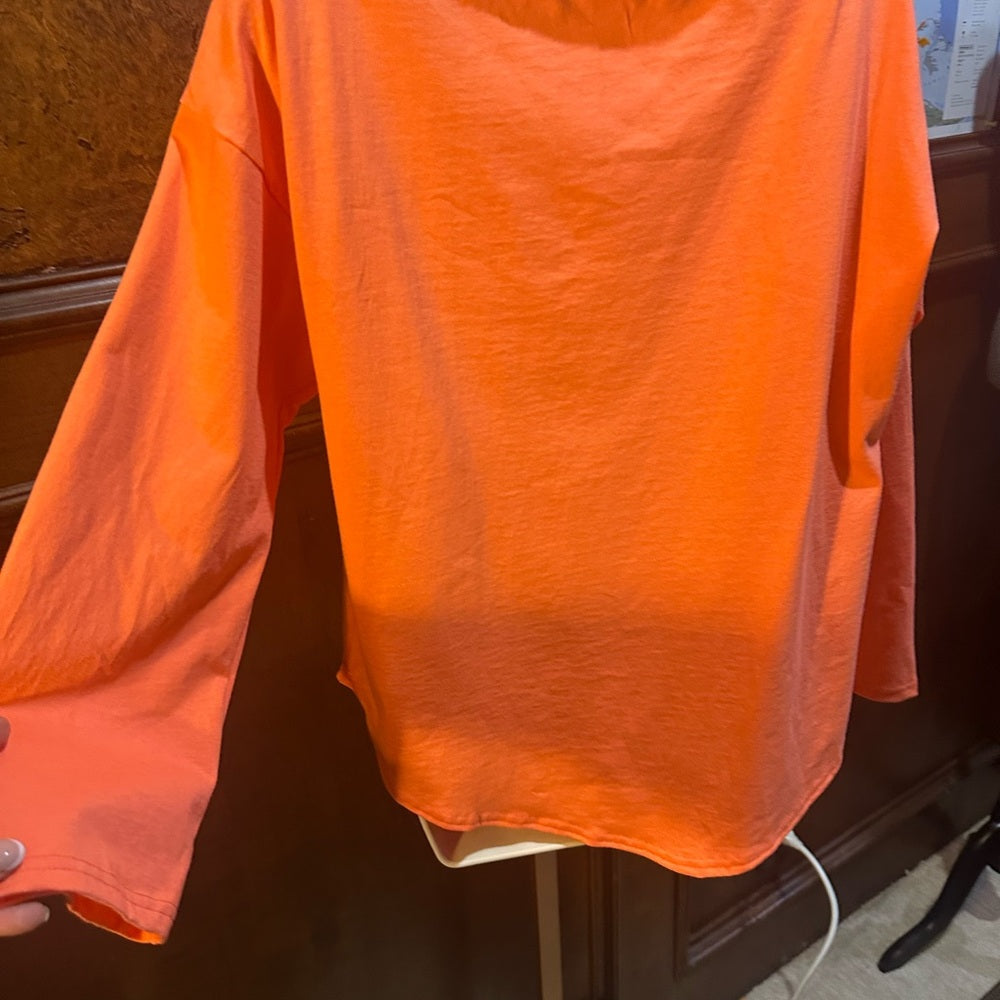 NWOT SIZE S/P Free People Bold Orange Pullover