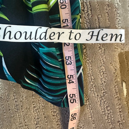 NWT SIZE S WILL FIT UP TO A L Easel Leaf Pattern Jumpsuit - Green and Blue