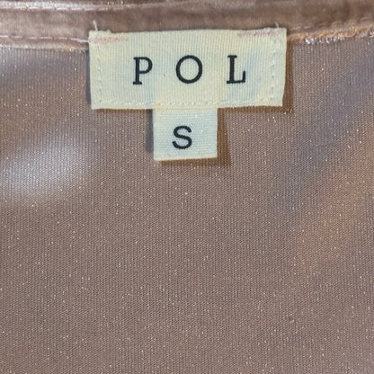 NWOT SIZE S POL Pink Velvet Blouse