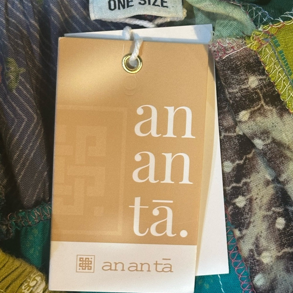 NWT SIZE OS Bohemian Patchwork Wide Leg Pants