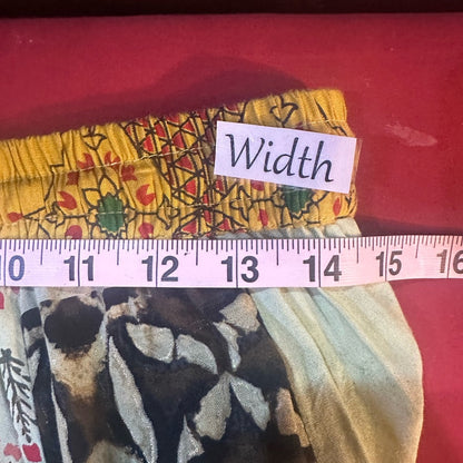 NWT SIZE OS Bohemian Patchwork Wide Leg Pants