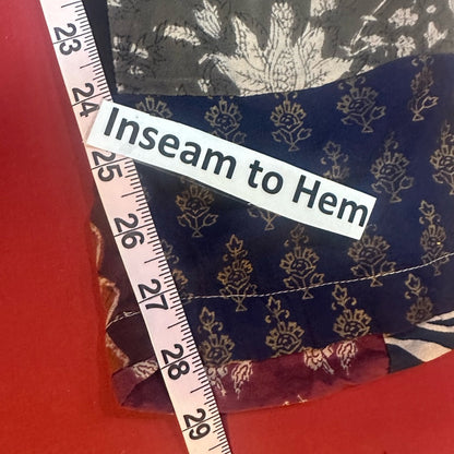 NWT SIZE OS Colorful Patchwork Wide Leg Pants