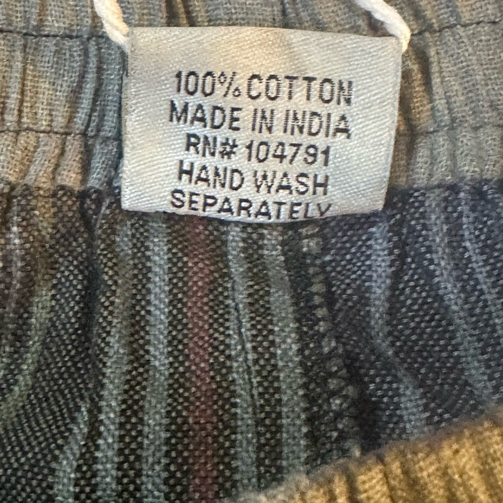 NWT SIZE S/M Striped Patchwork Women's Cropped Pants