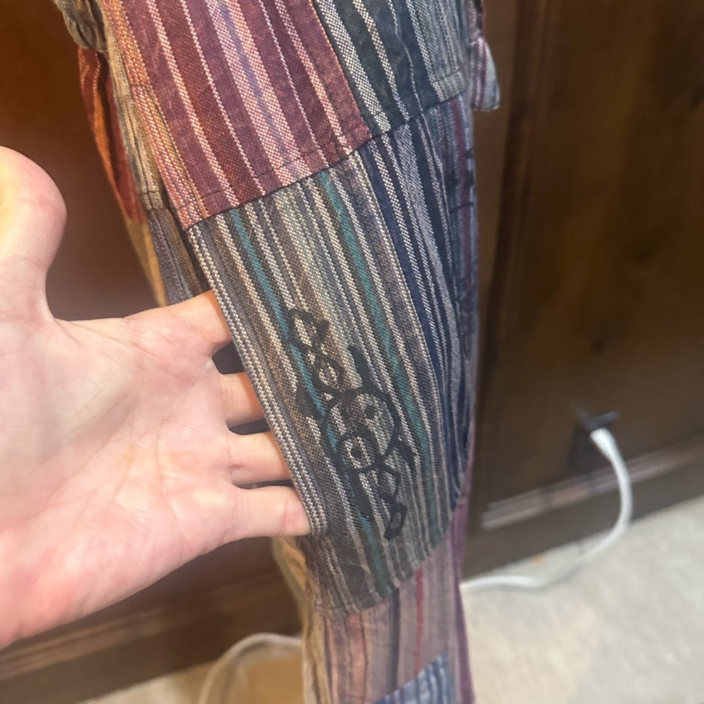 NWT SIZE S/M Bohemian Patchwork Ankle Pants