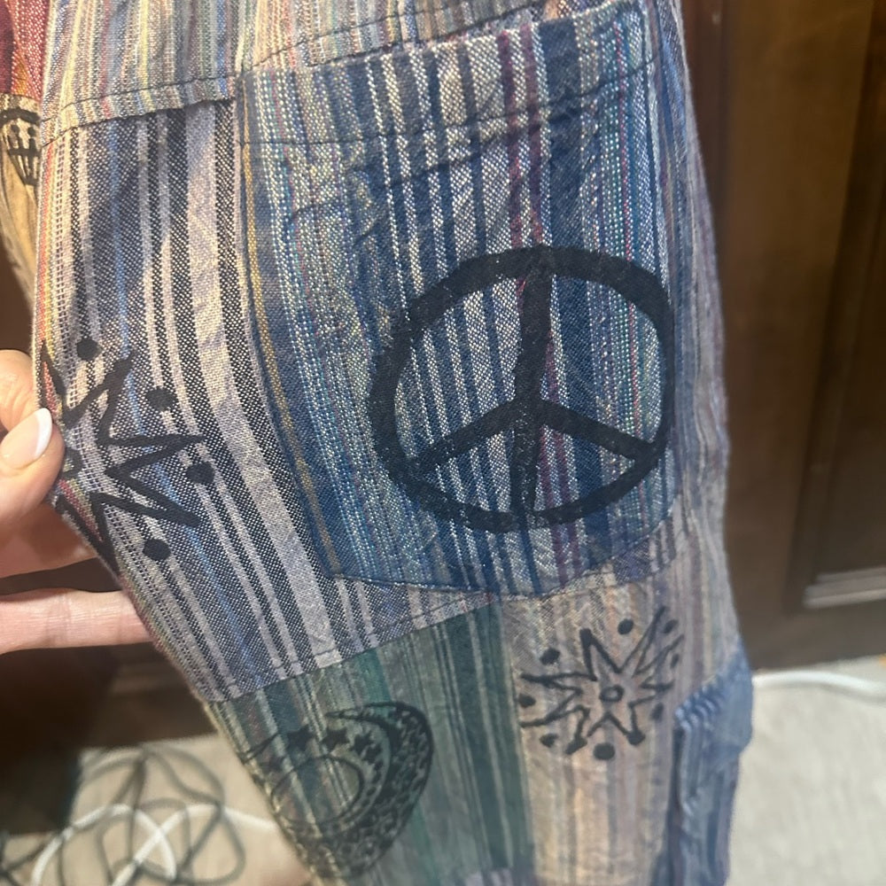 NWT SIZE S/M Bohemian Patchwork Ankle Pants