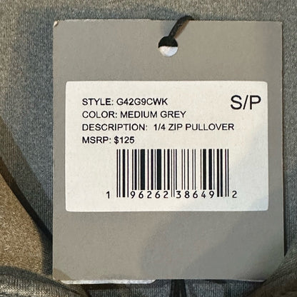 NWT SIZE S Hickey Freeman Men's Light Gray Zip-Up Sweater