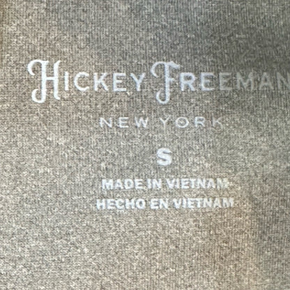 NWT SIZE S Hickey Freeman Men's Light Gray Zip-Up Sweater
