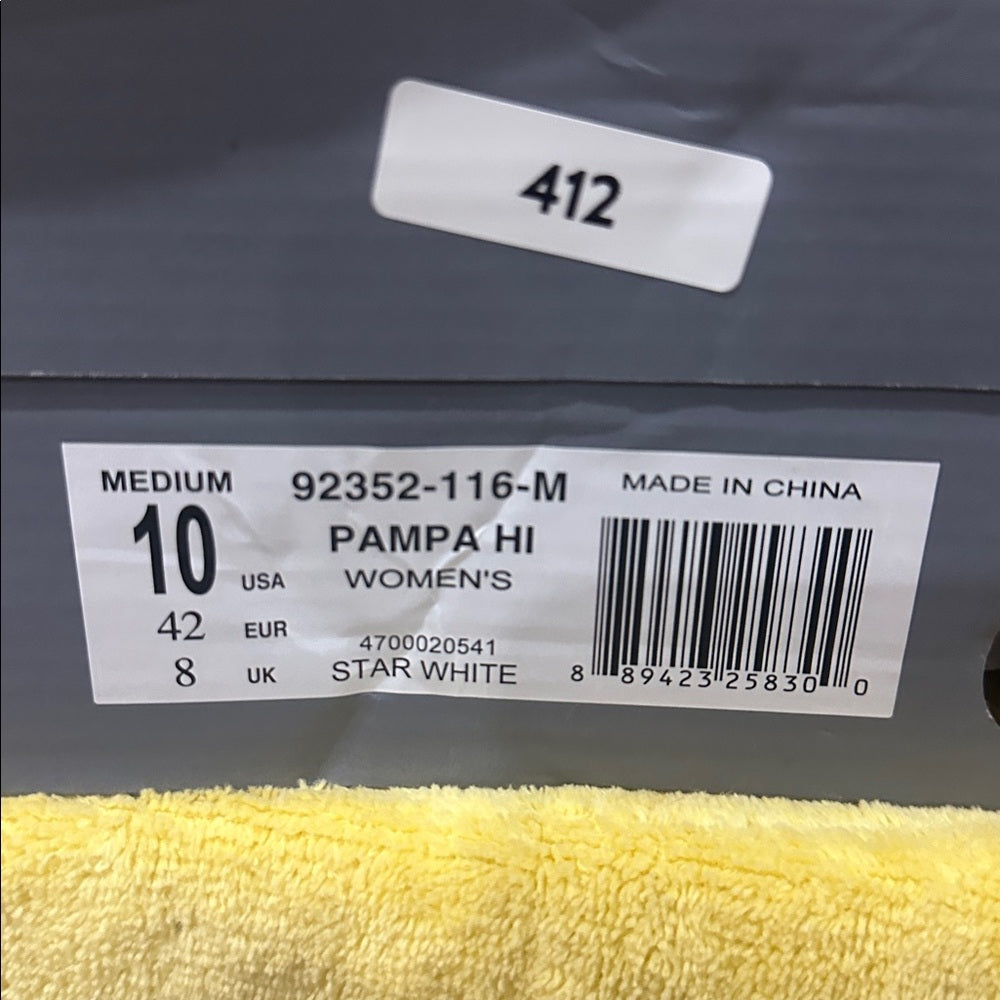 408.409.410.411.412.413  NEW SIZE 6/7 Palladium Men's Off-White Lace-Up Boots