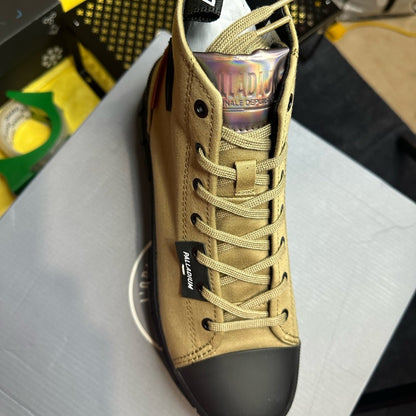 418.NEW SIZE 9 Palladium Tan and Black Ankle Boots Stylish Durable Footwear