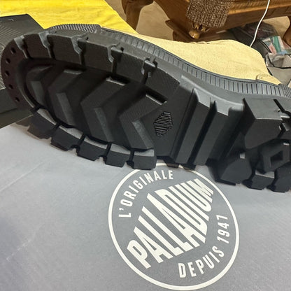 418.NEW SIZE 9 Palladium Tan and Black Ankle Boots Stylish Durable Footwear