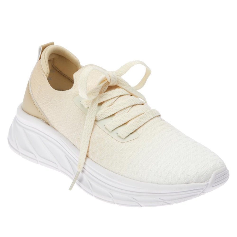 427. NEW SIZE 10 J/SLIDES Cream Knit Sneakers