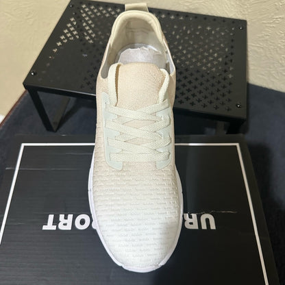 427. NEW SIZE 10 J/SLIDES Cream Knit Sneakers