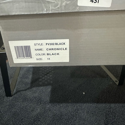 431. NEW SIZE 11 Volatile Black Ankle Booties with Textured Heel