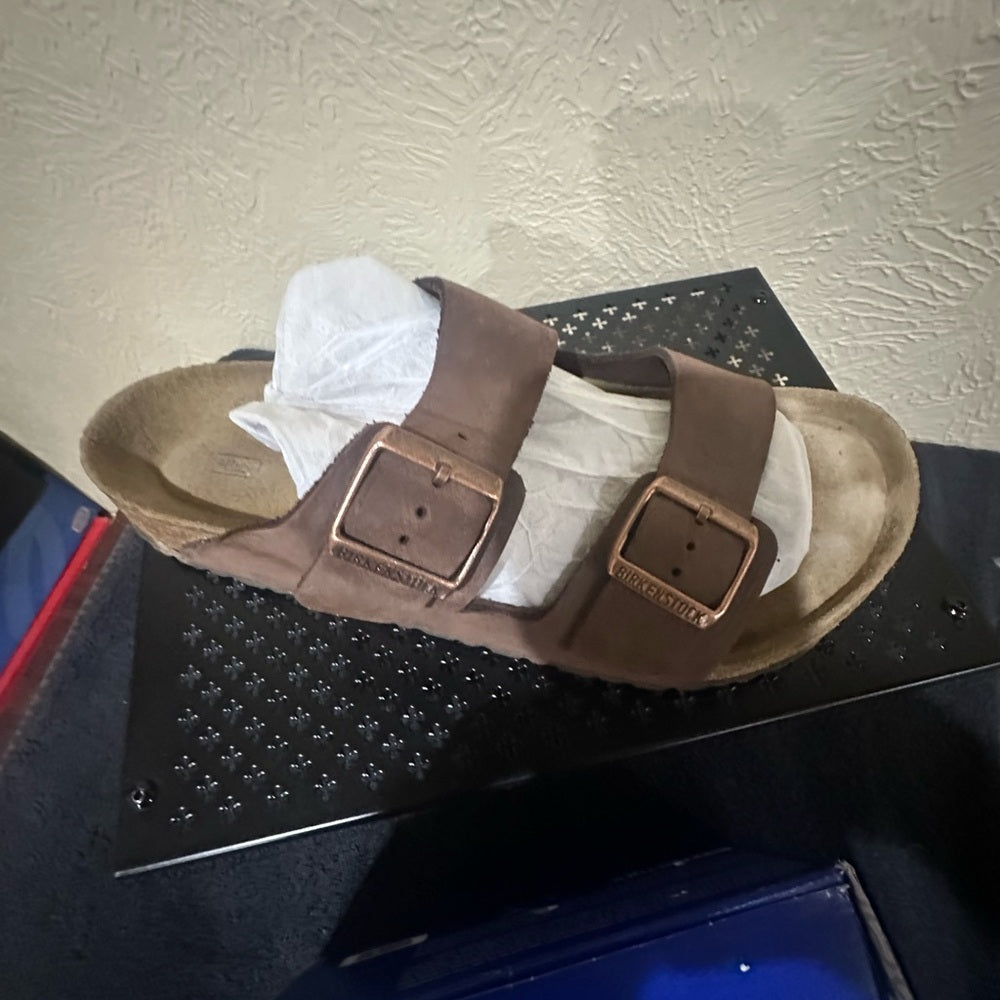 433. SIZE 45/ US 12 Birkenstock Men's Brown Double Strap Sandals