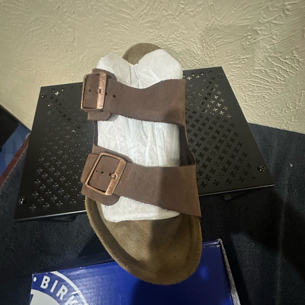 433. SIZE 45/ US 12 Birkenstock Men's Brown Double Strap Sandals