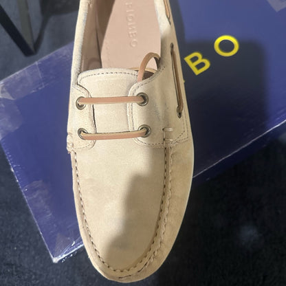 458. NEW SIZE 8 Piombo Men's Tan Boat Shoes