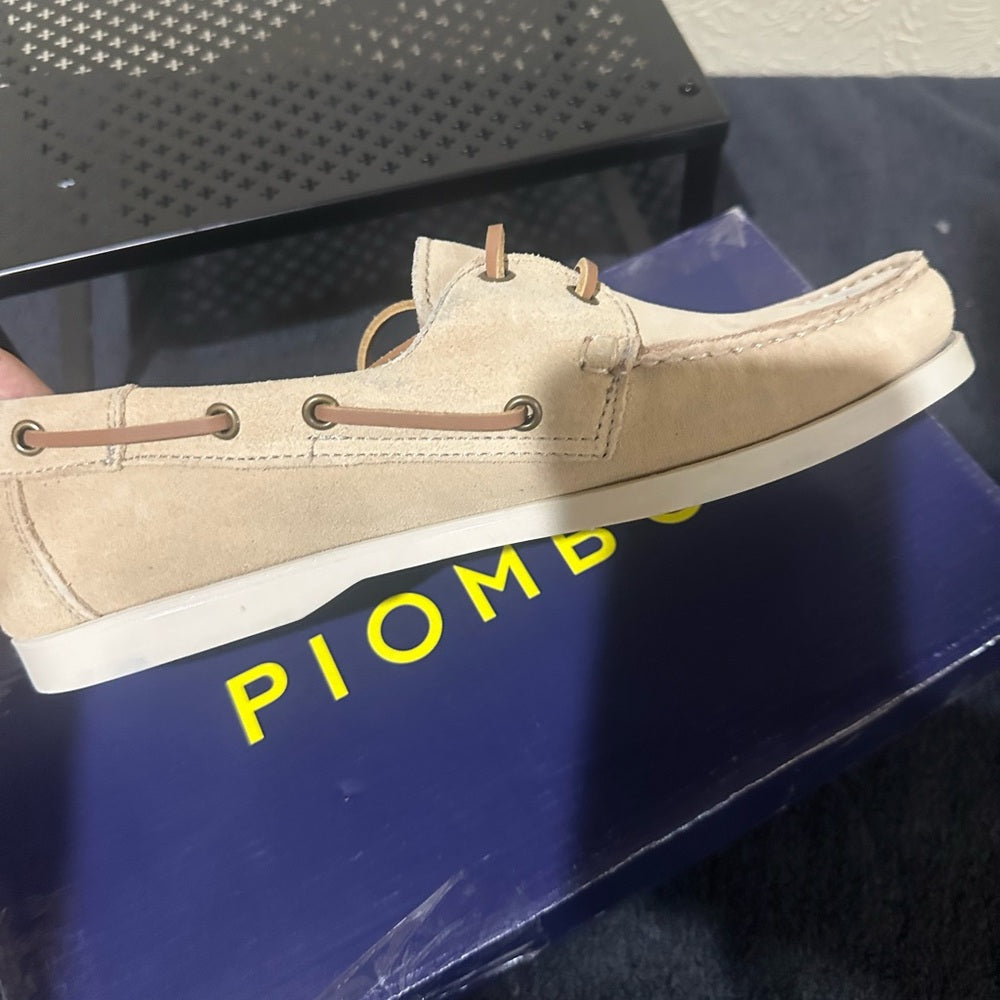 458. NEW SIZE 8 Piombo Men's Tan Boat Shoes