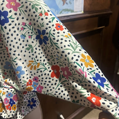 NWOT SIZE 14 ASOS Colorful Floral Wrap Blouse