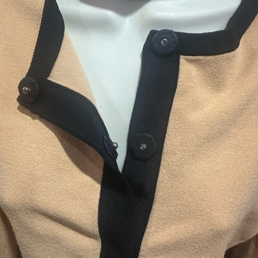 PRE-OWNED SIZE M Victor Glemaud Orange and Black Crop Top