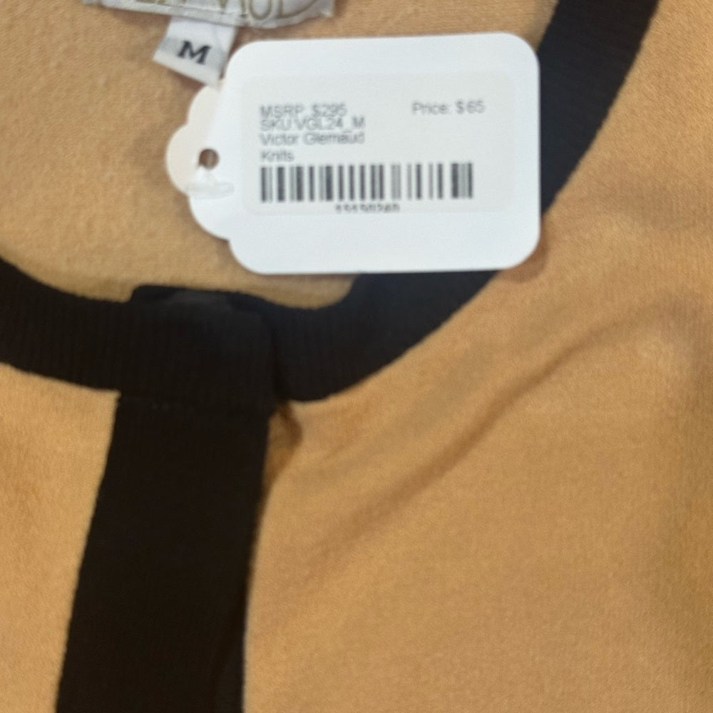 PRE-OWNED SIZE M Victor Glemaud Orange and Black Crop Top