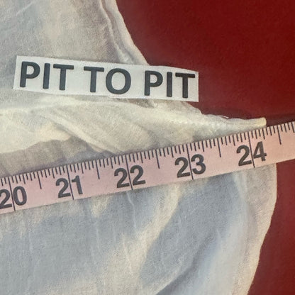 SIZE S/M OVERSIZED Free People Ivory Pleated Crop Top