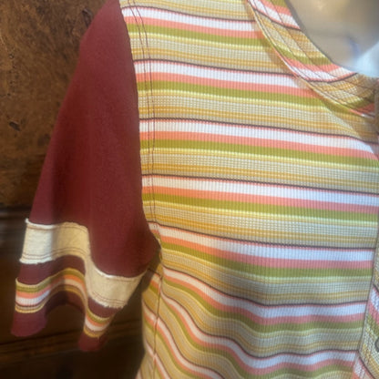 NWOT SIZE M We The Free Multicolor Striped Crop Top