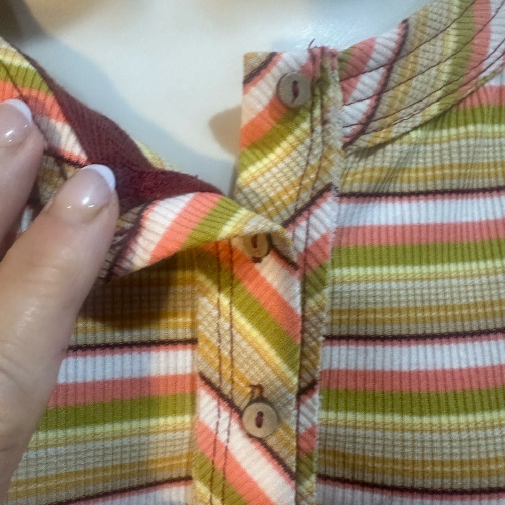 NWOT SIZE M We The Free Multicolor Striped Crop Top