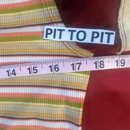 NWOT SIZE M We The Free Multicolor Striped Crop Top