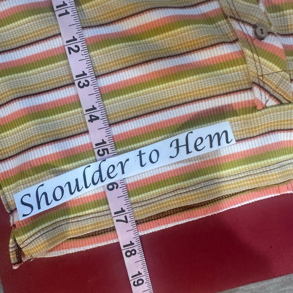 NWOT SIZE M We The Free Multicolor Striped Crop Top