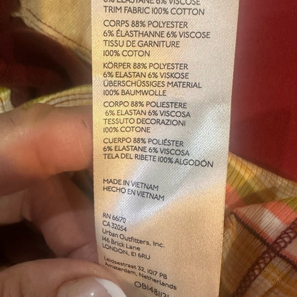 NWOT SIZE M We The Free Multicolor Striped Crop Top