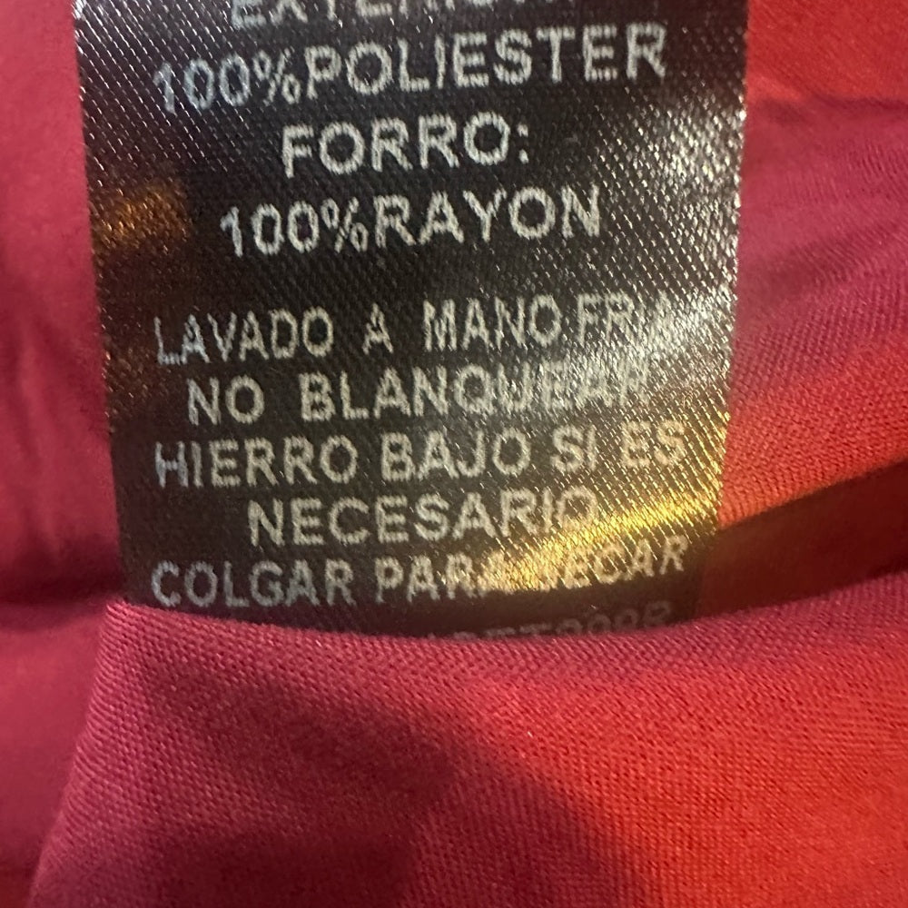 NWT SIZE S Chic Floral Skater Skirt - Maroon