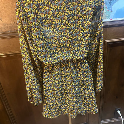 SIZE M Zara Long Sleeve Dress with Floral Print