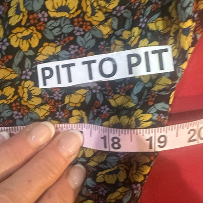 SIZE M Zara Long Sleeve Dress with Floral Print