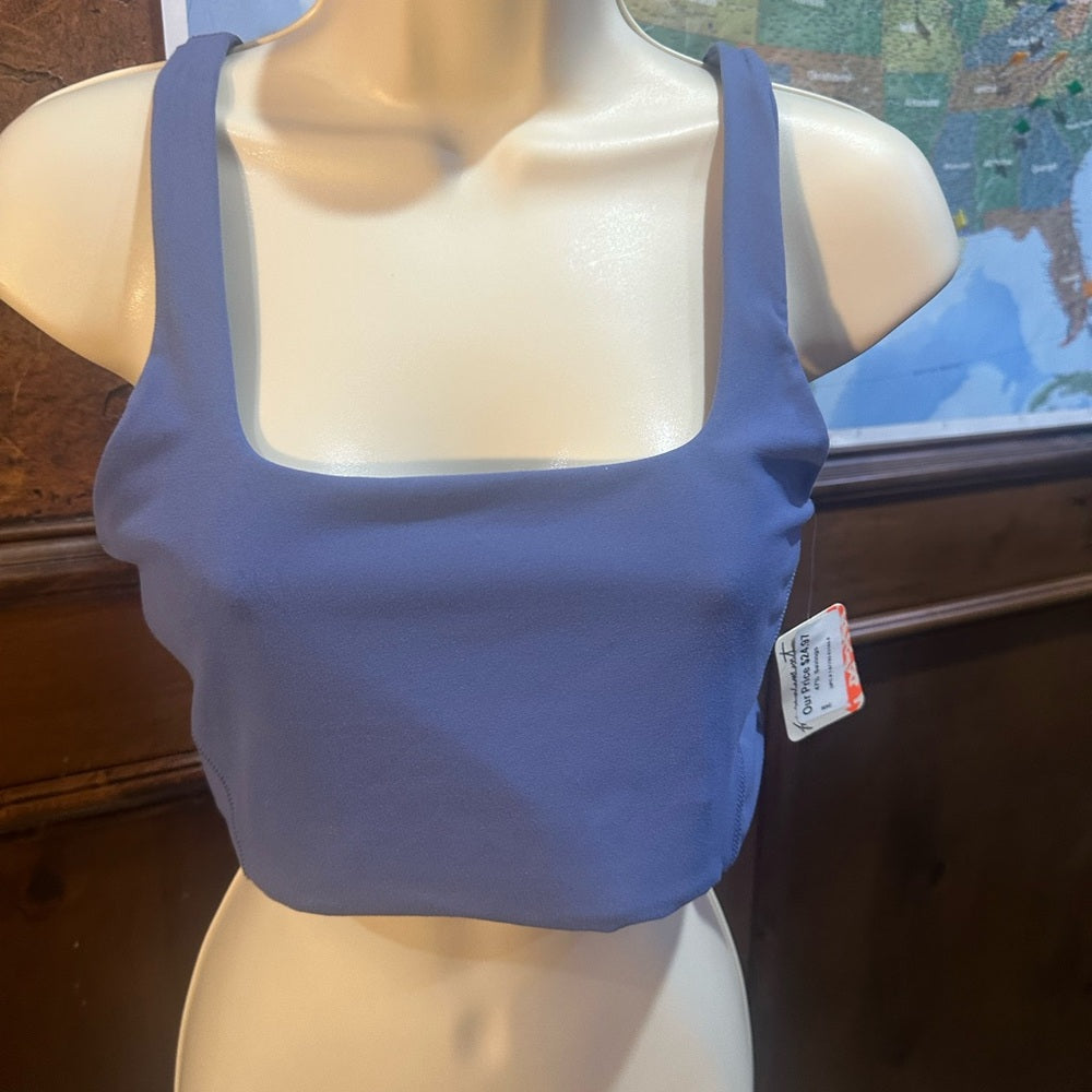 NWT SIZE L FP Movement by Free People Sky Blue Cropped Tank