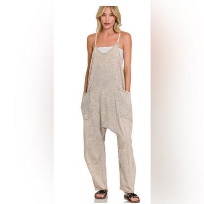 SIZE L Elegant Cream Jumpsuit