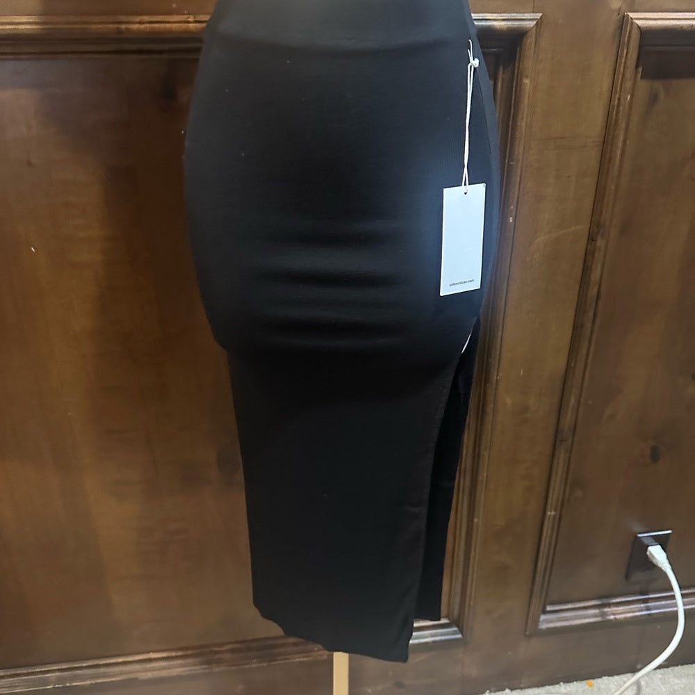 NWT SIZE XS Cotton Citizen Elegant Black Midi Skirt